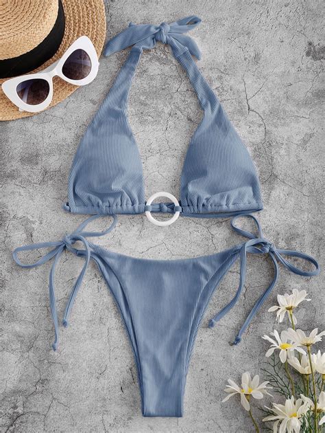 Damen Bikinis Bikini Sets Ausschnitt Schlangenhaut Hohes Bein