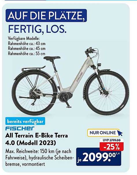 Fischer All Terrain E Bike Terra 4 0 Modell 2023 Angebot Bei ALDI