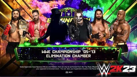 WWE 2K23 ELIMINATION CHAMBER UNCLE HOWDY VS SETH VS ROMAN VS FIEND