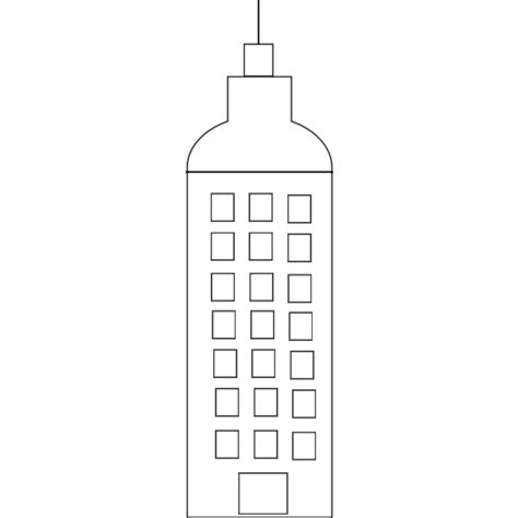 Building vector silhouette | Free SVG