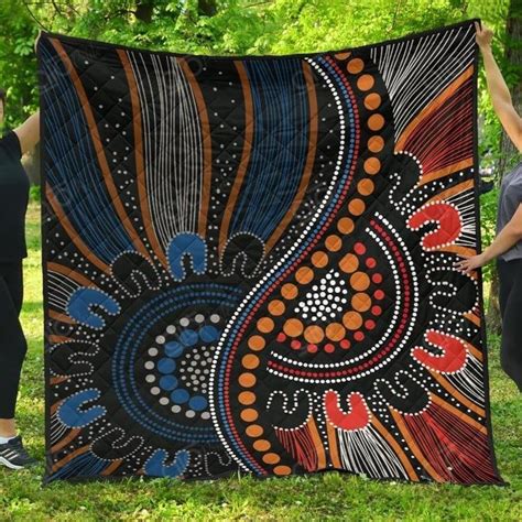 AIO Pride Aboriginal Premium Quilt Indigenous Patterns Ver09 AIO