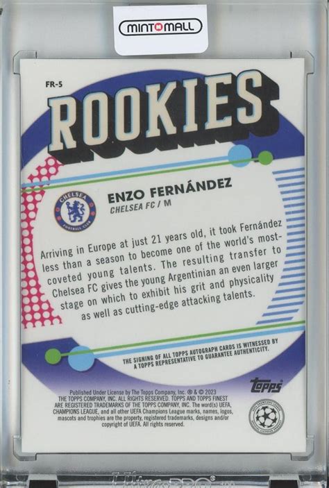 Mint Topps Finest Uefa Club Competitions Soccer