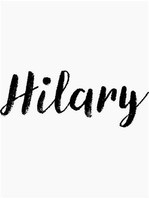 Hilary Name Stickers Tees Birthday Sticker For Sale By Klonetx