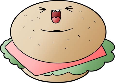 happy cartoon bagel character 12676738 Vector Art at Vecteezy