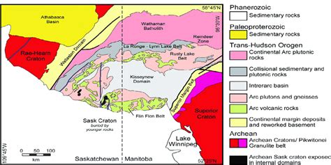 Generalized Geologic Map Of The Transhudson Terrane And Adjacent Areas