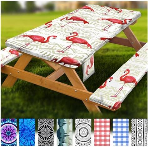 Amazon Fitted Picnic Table Cover With Bench Covers Vinyl