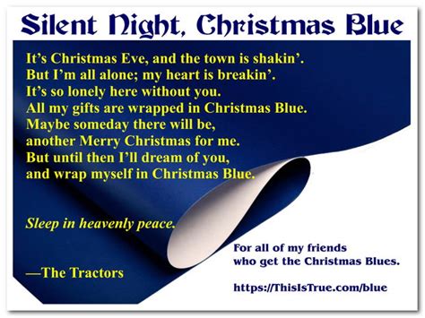 Christmas Blues – This is True