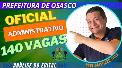 Urgente Edital Publicado Prefeitura De Osasco Oficial Administrativo