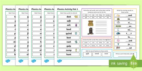 Phase 4 Phonics Activity Mat Pack