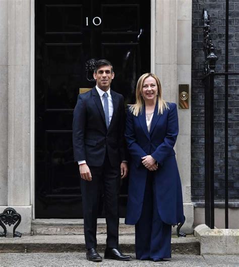 Rishi Sunak E Giorgia Meloni A Downing Street 2 Dago Fotogallery