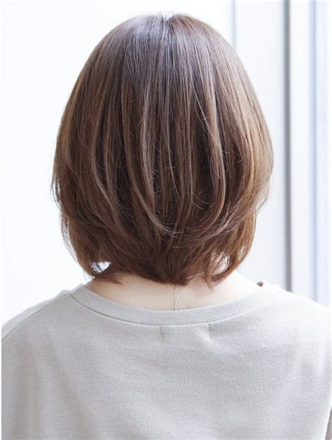 ★イメチェンマロンベージュ前髪小顔カット耳かけaラインボブ：l049747554｜アグノス 青山agnosのヘアカタログ｜ホットペッパー