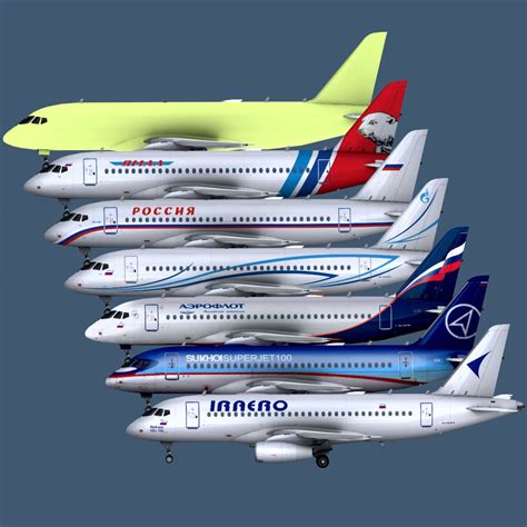 Sukhoi Superjet 100 3D Model $200 - .max - Free3D