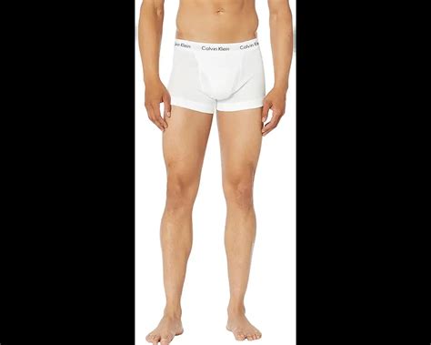 Calvin Klein Underwear Cotton Classics Trunks Pack Research Engr Tu