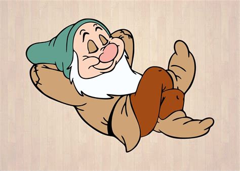 Sleepy Svg Snow White Svg Dwarf Sleepy Svg 01 Svg Dxf Etsy