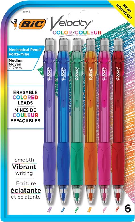 Amazon BIC Velocity Colored Lead Mechanical Pencils Assorted