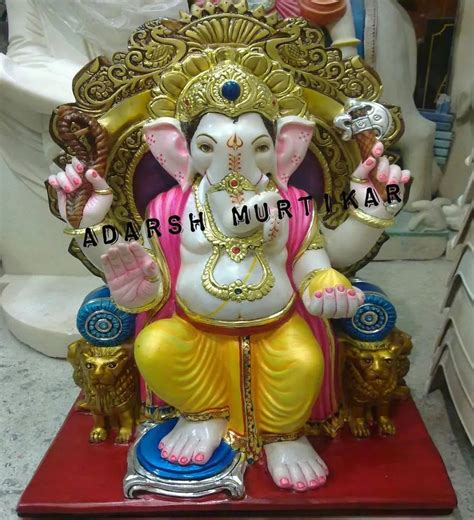 Jaipurcrafts Multicolor Marble Lord Ganesha Statue At Best Price In Mumbai