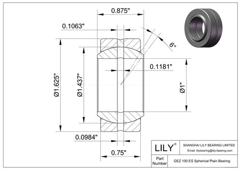 Gez Es Radial Spherical Plain Bearings Skf Lily Bearing