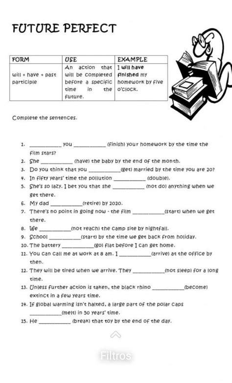 Future Perfect Form Use Example Brainly Lat