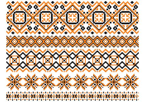 Geometric embroidery borders and frames 11520737 Vector Art at Vecteezy