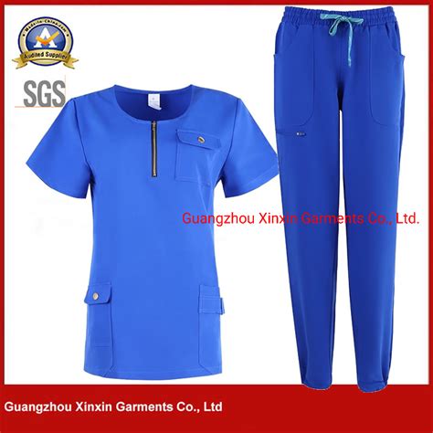 Medical Uniform Set Stretch Women′ S Scrub Nurse Hospital Uniform