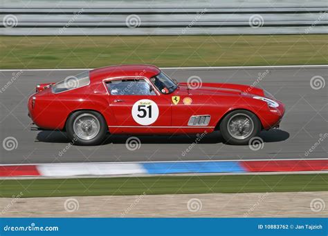 Cool Old Classic Car: Red Vintage Sports Car Ferrari Editorial ...