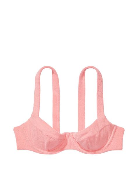 Essential Havlu Kumaş Wicked Bikini Üstü Pembe VS26431401 Victoria