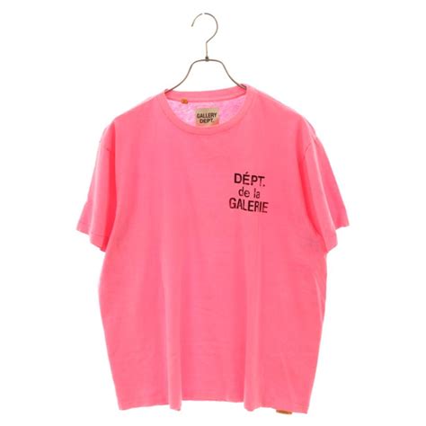 Gallery Dept ギャラリーデプト 23ss Dept De La Galerie ロゴプリント半袖tシャツ ピンク