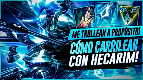 APRENDE CÓMO CARREAR con HECARIM JUNGLA s12 HECARIM JUNGLE GUIDE