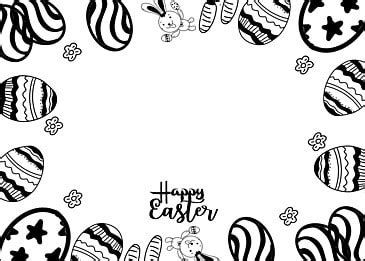 Easter Doodle Line Descent Rabbit Black And White Lines Graffiti