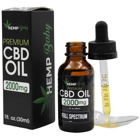 Organic Hemp Cbd Oil With 2000mg Full Spectrum Cannabidiol