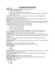 SCM 300 EXAM 1 STUDY GUIDE Pdf SCM 300 EXAM 1 STUDY GUIDE MODULE 01