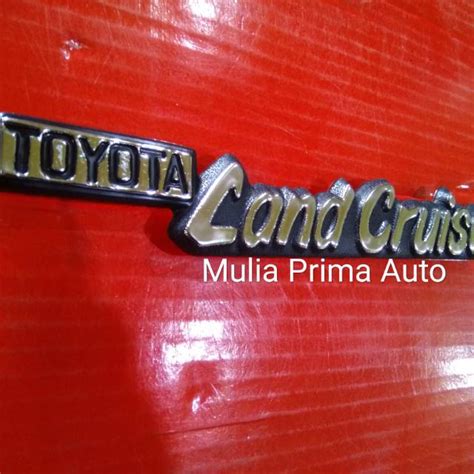 Jual Emblem Logo Tulisan Toyota Land Cruiser Harga Satuan Indonesia