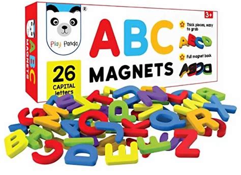 Abcabc123 Magnets Capital Letters 26 Magnetic Letters For Kids With