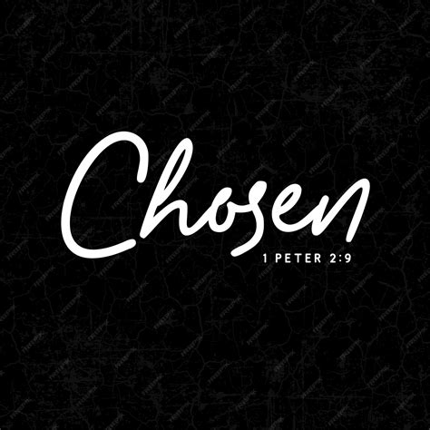 premium vector chosen typography design