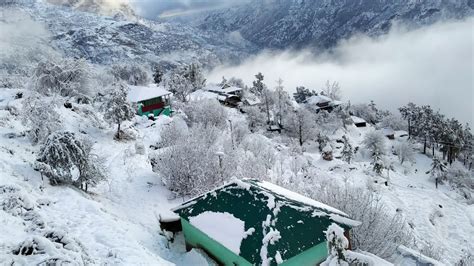 Snowfall In Rampur Bushahr || Himachal Pradesh || Happy Snowfall 2020 ...