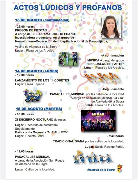 Evento Fiestas Patronales En Honor A Nuestra Se Ora De La Asunci N Y