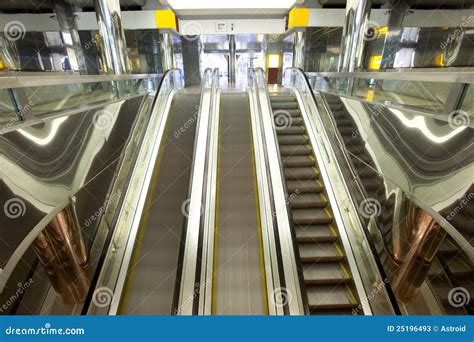 Escalators Stock Image Image Of Business Beautiful 25196493