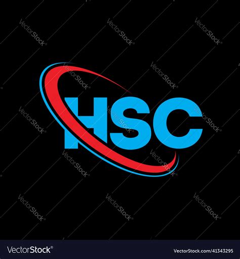 Hsc logo letter design Royalty Free Vector Image