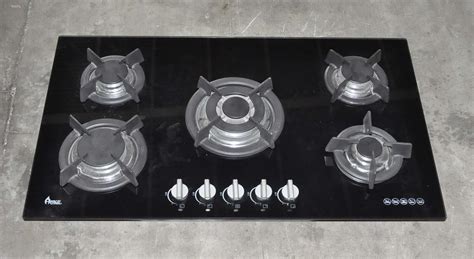 5 Burner Glass Gas Hob - 5 Burner Glass Gas Hob | HMR Shop N' Bid