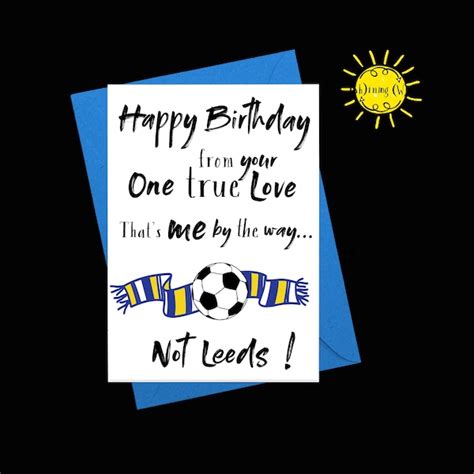 Leeds United Birthday Cards Etsy Australia