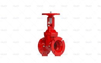 Custom Fm Ul Flanged Grooved Nrs Resilient Seated Gate Valve