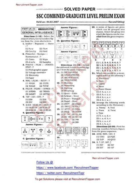 Ssc cgl previous papers – Artofit