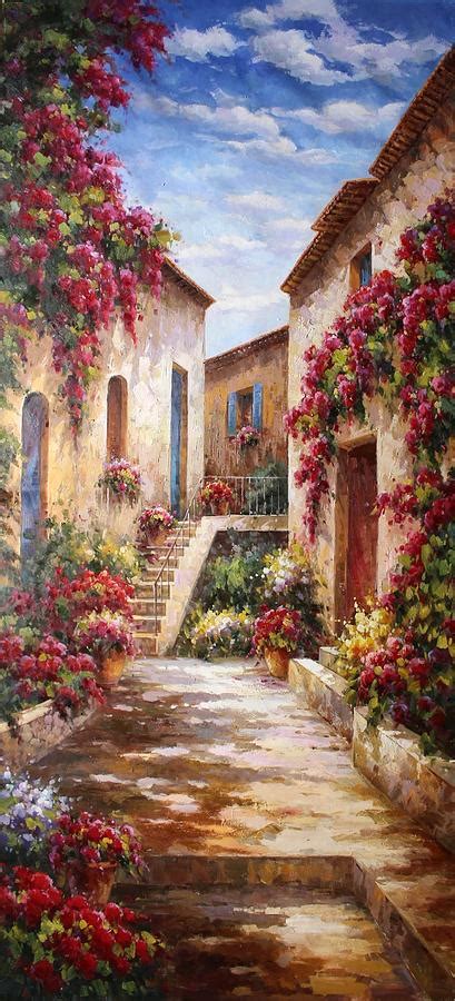 Tuscany Village Painting By Lucio Campana Fine Art America