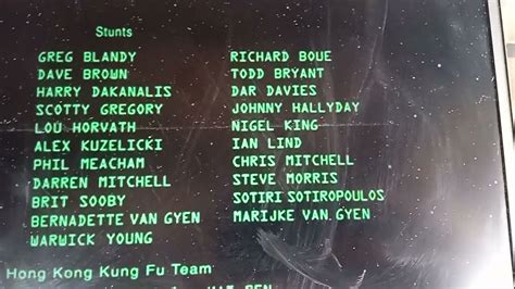 Matrix I Credits Steve Morris This Time Under Stunts Do You Want To