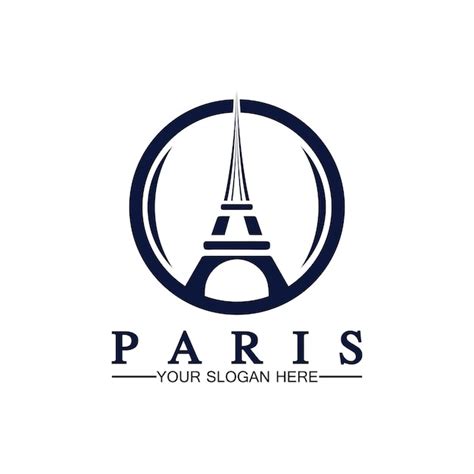 Premium Vector Paris And Eiffel Tower Logo Vector Icon Illustrator