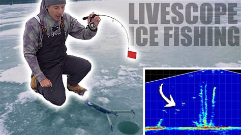 Ice Fishing For Trout W LIVESCOPE Devils Lake WI YouTube