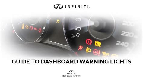 Dashboard Lights Guide Bert Ogden Infiniti Edinburg Tx