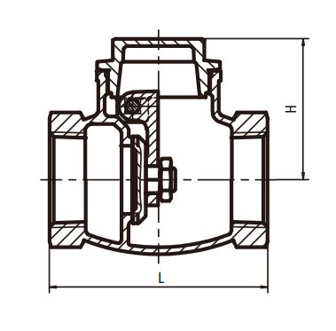 F5G20S BRONZE SWING CHECK VALVE Fivalco Leading Valves Manufacturer