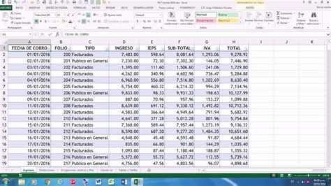 Isr Personas Fisicas Rif Con Excel Youtube