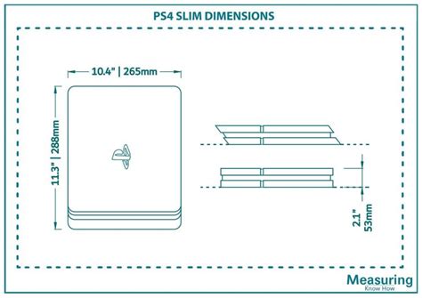 What Are the PS4 & PS4 Slim dimensions? (with Illustrations) - MeasuringKnowHow